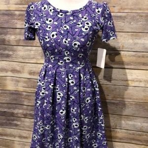 NWT LulaRoe Jack Skellington Amelia Dress
